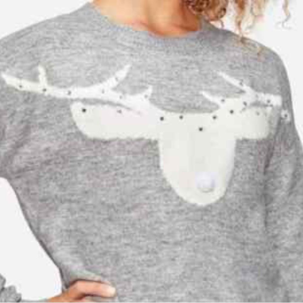 Justice Gray Knit Sweater